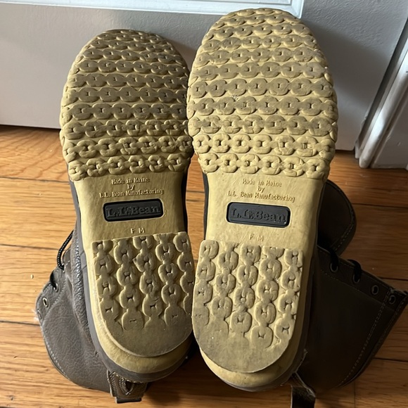 LL Bean Signature Women’s Bean Boot Shearling Lined 10” green leather - Picture 8 of 8